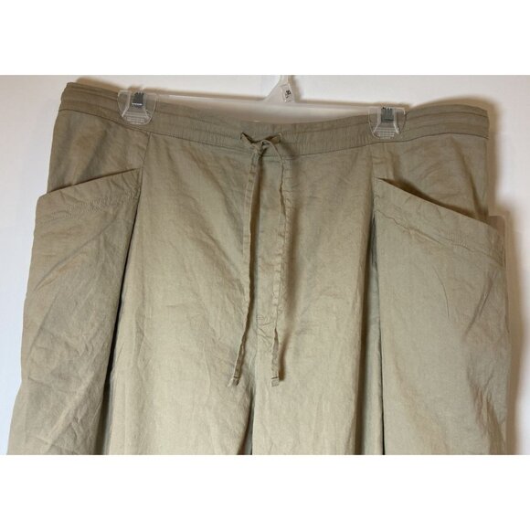 NWT Athleta Paradise Straight Leg Cargo Pants Tan Khaki Large L New - Picture 3 of 7